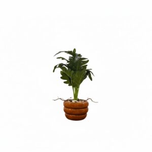 ARTIFICIAL PLANTng realistic green leaves with soft yellow detailing, it looks fresh and elegant from every angle. Comes in a neat white pot, making it easy to place on tables, shelves, or corners. No watering, no sunlight, and no maintenance required — just long-lasting beauty for any space. വേണമെങ്കില് ഞാൻ ഇതിനെ