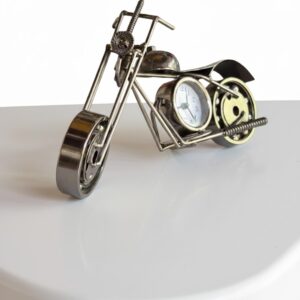 METAL BIKE WITH CLOCK